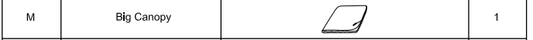 Meetsunny E09 Replacement Parts-Big Canopy (Model #M)