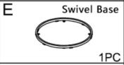 Meetsunny MA01-4 Replacement Parts - Swivel Base (Model #E)