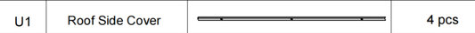 Meetsunny A25 Replacement Parts - Roof Side Cover (Model #U1)