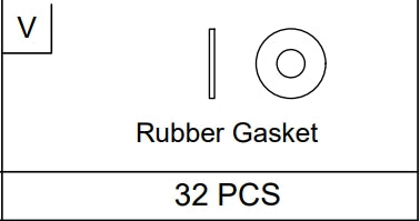 Meetsunny A31 Replacement Parts - Rubber Gasket (Model #V)