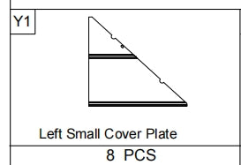 Meetsunny A31 Replacement Parts - Left Small Cover Plate (Model #Y1)