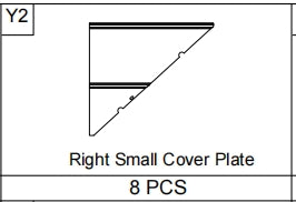 Meetsunny A31 Replacement Parts - Right Small Cover Plate (Model #Y2)