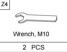 Meetsunny A31 Replacement Parts - Wrench, M10 (Model Z4)
