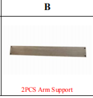 Meetsunny M27 Replacement Parts - Arm Support (Model #B)