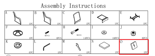 Meetsunny M80 Replacement Parts -Back Cushion(Model #O)