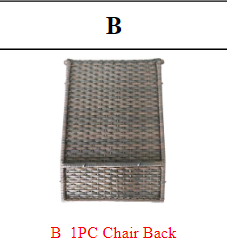 Meetsunny MA096 Replacement Parts - Chair Back (Model #B)