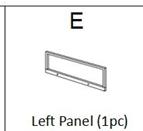 Meetsunny M28 Replacement Parts-Left Panel (Model #E)