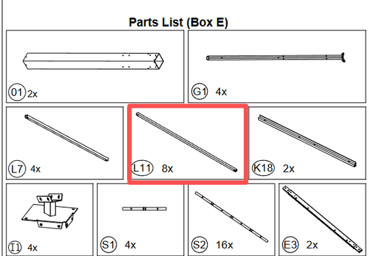 Meetsunny A34 Replacement parts - (Model # L11)