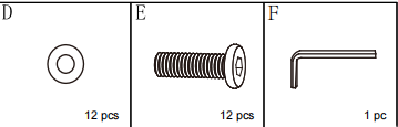 Meetsunny M73 Replacement Parts - Hardware Pack (Model #M73)
