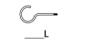 Meetsunny Replacement Parts: Double Roof Hardtop Gazebo Series A01-Hook, Model: A01, Part Number: #L