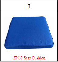 MA01 Outdoor 3-Seat Patio Wicker Sofa Accessories