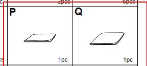 Replacement Parts: Outdoor Gazebo J20, Model: J20, Part Number: Q ,P