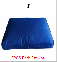 MA01 Outdoor 3-Seat Patio Wicker Sofa Accessories