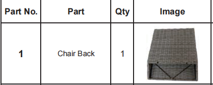 Meetsunny M48 Replacement Parts - Chair Back (Model #1) Old version Manual