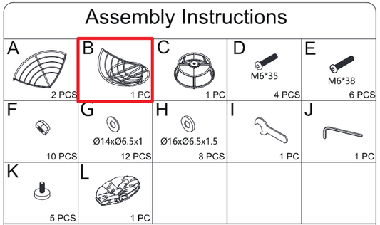 Meetsunny M62 Replacement Parts-Chair Seat (Model #B)