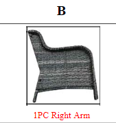M75 3-Seater Rattan Sofa Accessories
