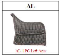 MA06-4 Half Round Rattan Swivel Chairs Accessories