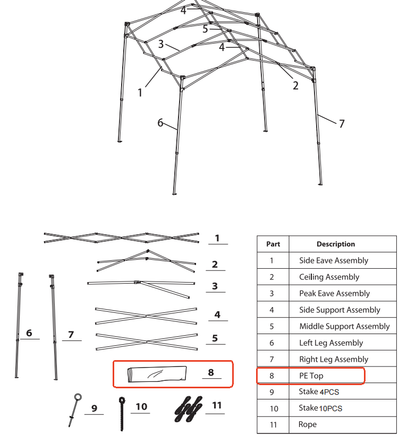 MeetLeisure K01/K02 Walk-in Greenhouse Accessories