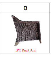Meetsunny MA01B Replacement Parts-Right Arm (Model #b)