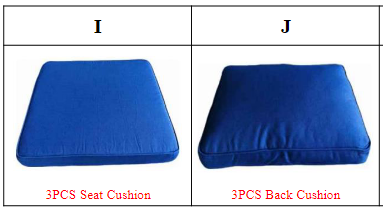 MA01 Outdoor 3-Seat Patio Wicker Sofa Accessories