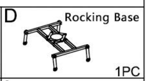 Meetsunny MA01-5 Replacement Parts - Rocking Base  (Model #D)