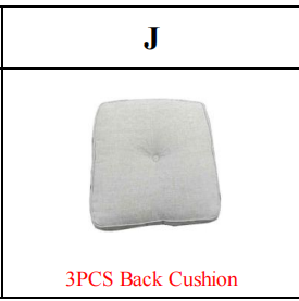 Meetsunny M75 Replacement Parts - Back Cushion (Model #J)