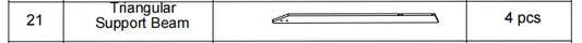Meetsunny A25 Replacement Parts - Triangular Support Beam (Model #21)