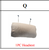 Meetsunny MA17 Replacement Parts - Headrest (Model #Q)